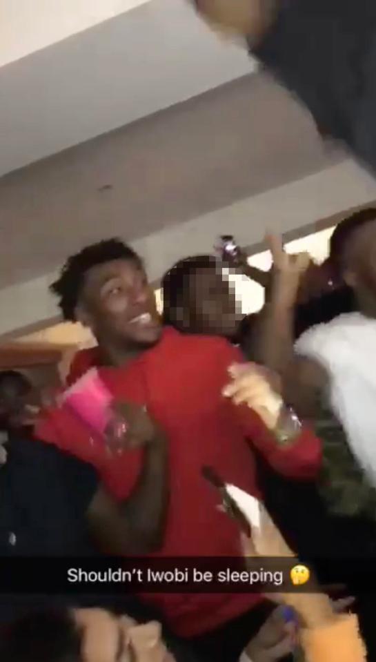 Arsenal star Alex Iwobi has been exposed partying less than 48 hours before a game