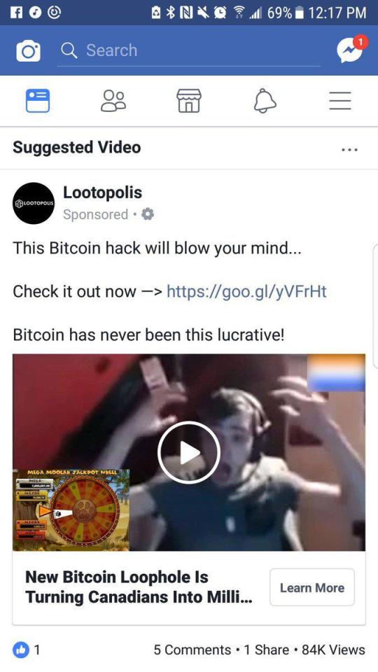 Facebook ad