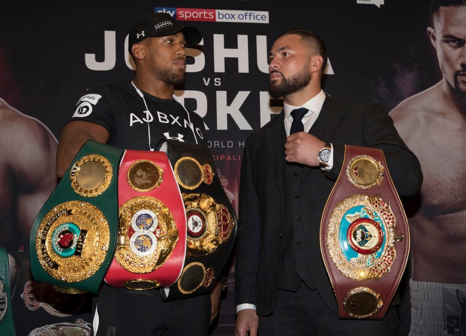 Anthony Joshua has slammed Joseph Parker's tactics to land the fight