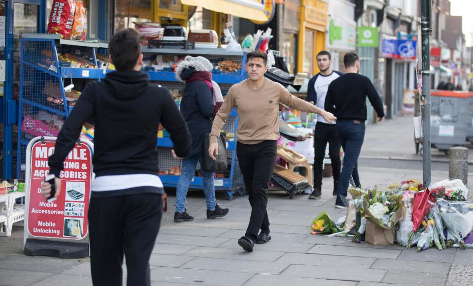 Arsenal star Alexis Sanchez looked in pensive mood as he trudged the streets of North London in his first sighting in a week on Wednesday