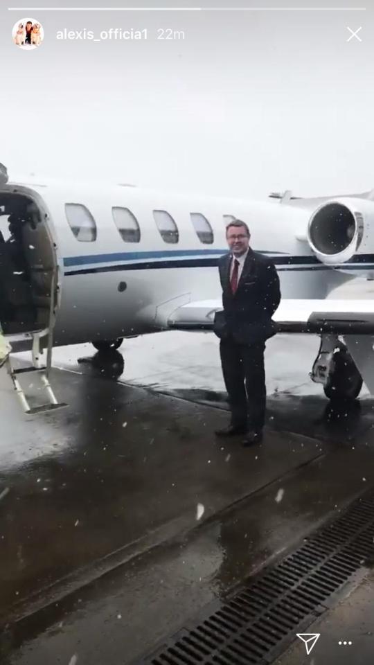  The Chilean shared snaps of him boarding the aircraft on his Instagram account