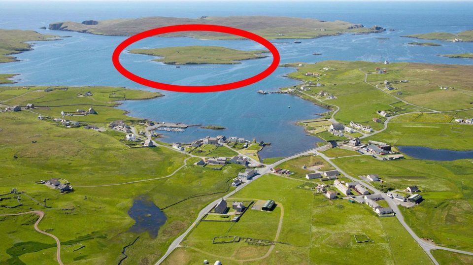 Vaila Sound is an island on the west side of Shetland