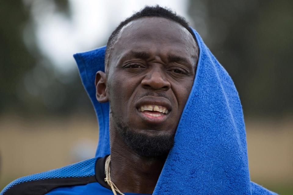  The sprinter was put through his paces