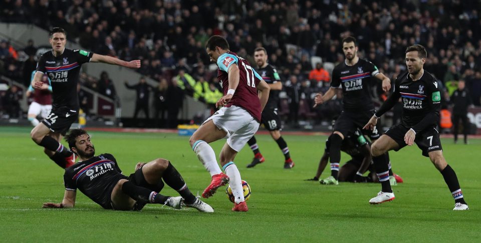 Javier Hernandez was fouled in the area to give West Ham a lifeline