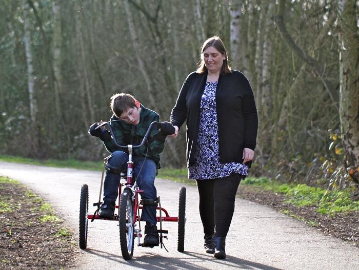 James was born with brain damage and developed cerebral palsy