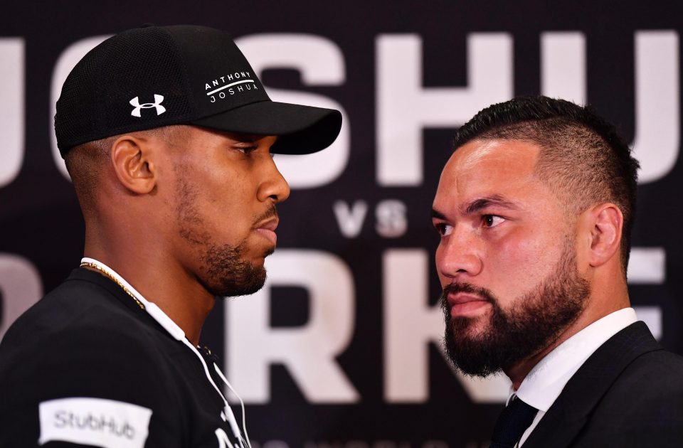  Joseph Parker, right, heads into the bout undefeated with 26 wins