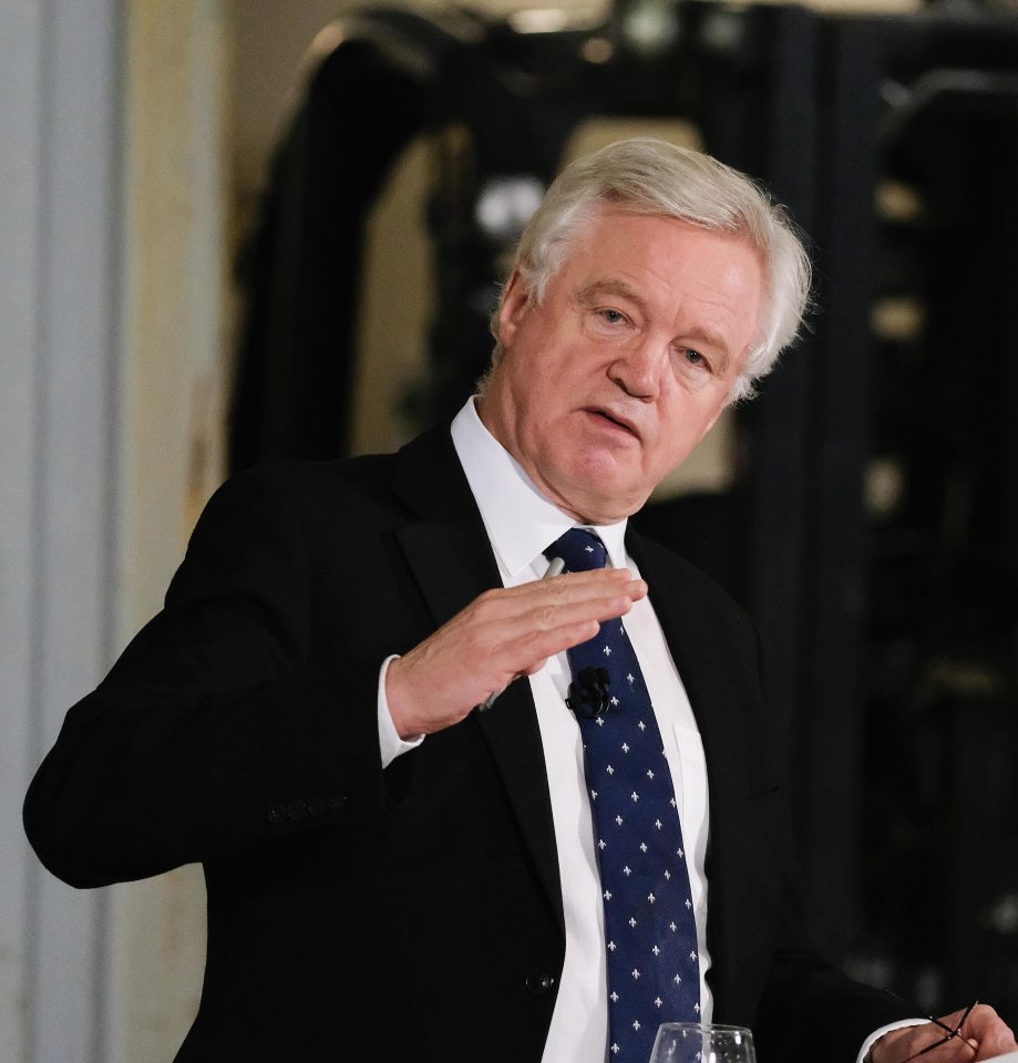 Theresa May is set to host a lunch alongside David Davis