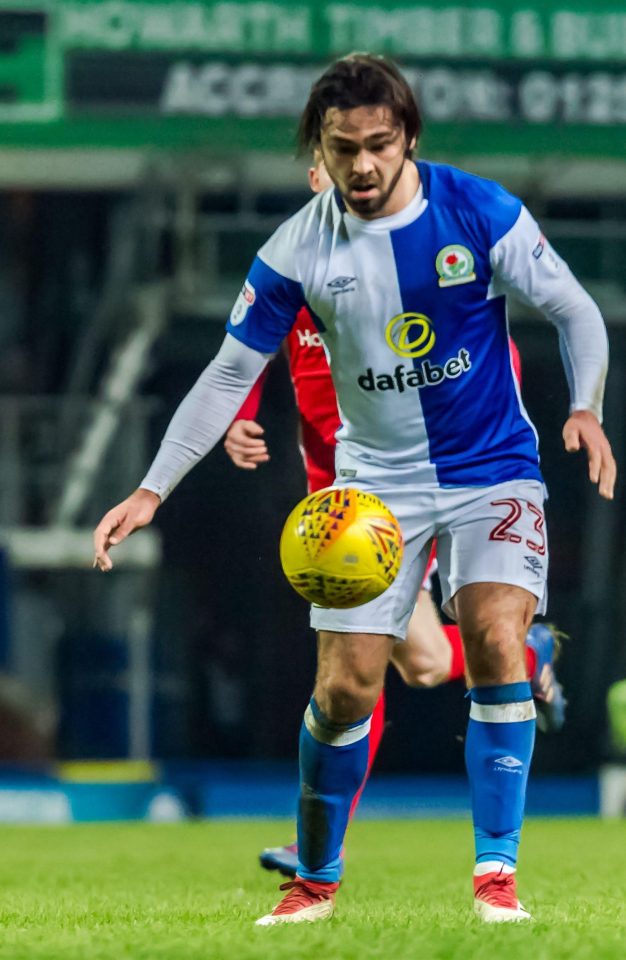  Bradley plays for Blackburn Rovers