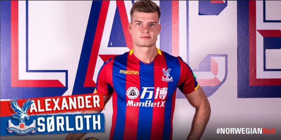 Crystal Palace are believed to have shelled out around £9m to sign Alexander Sorloth