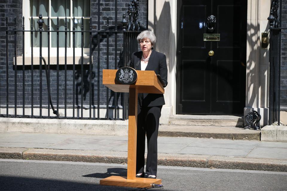  The PM was forced to make an announcement after Brexiteers threatened a walkout