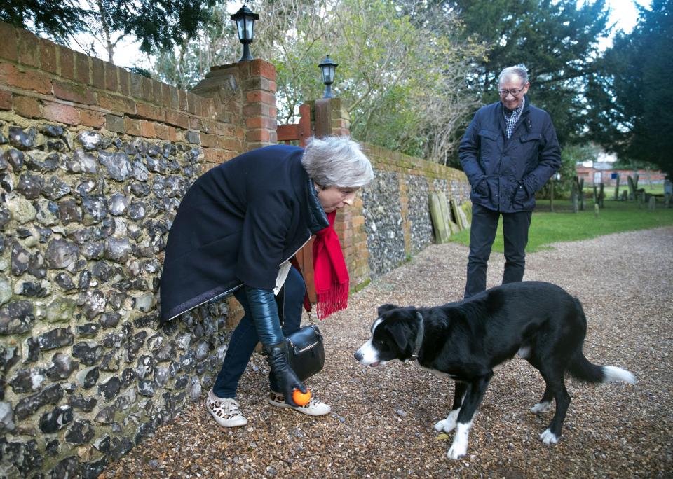  Going walkies? Theresa May is facing rumours of a plot to oust her and replace her with Brexiteers