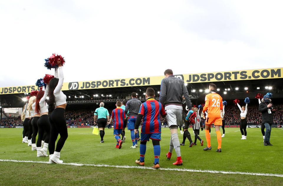 Darts may have axed walk-on girls and Formula 1 done the same with grid girls, but the same won't be happening with Palace's cheerleaders