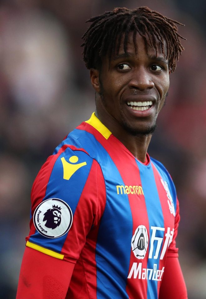 Wilfried Zaha is now hoping to return at the end of March - against Liverpool