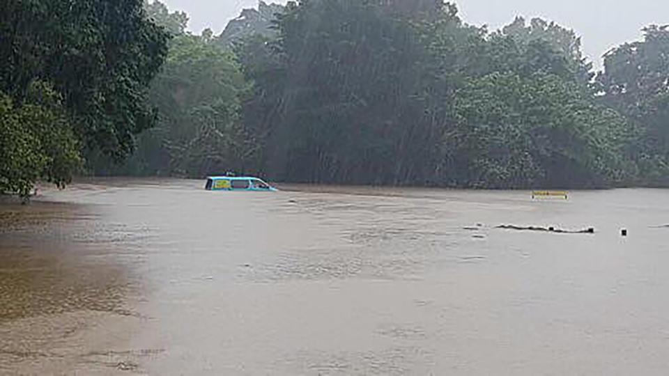 The three unlucky Brits were caught in rising floodwaters overnight