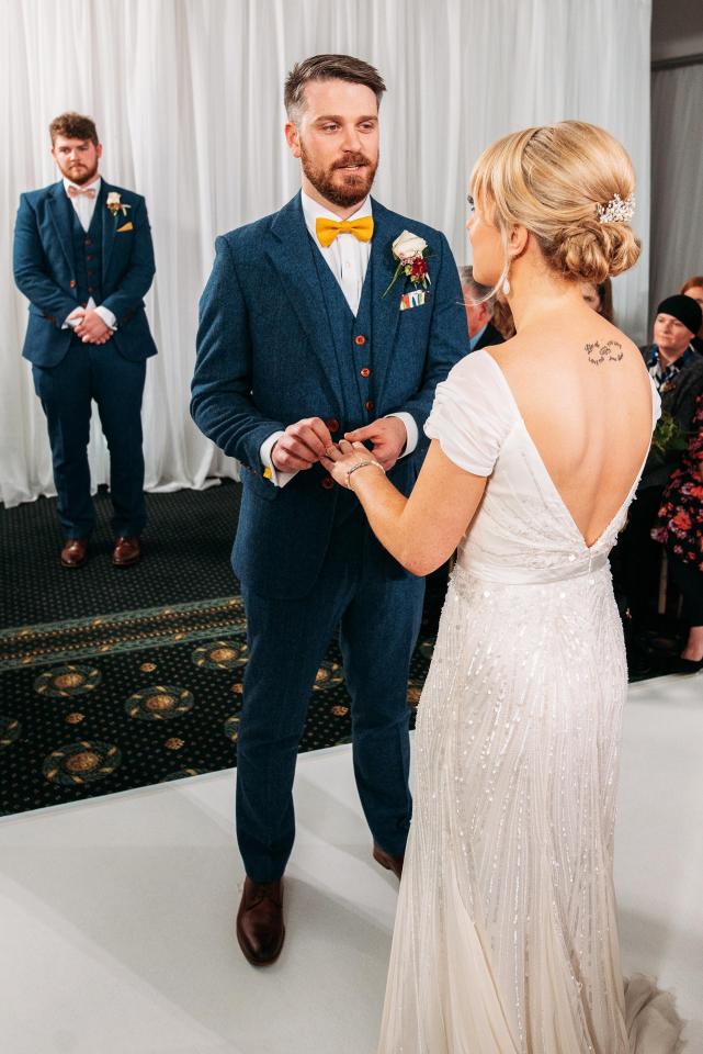  The couple are legally married - despite meeting for the first time at the altar