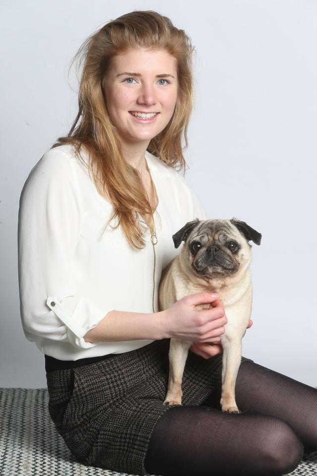  Evelyn Haynes with her pet pub Ruby