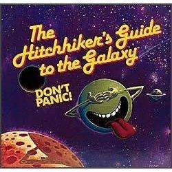  Musk was inspired by this cover of Douglas Adams' Hitchhiker's Guide to the Galaxy