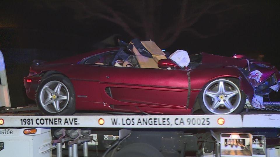 The driver of the Ferrari was killed after initially colliding with a BMW 