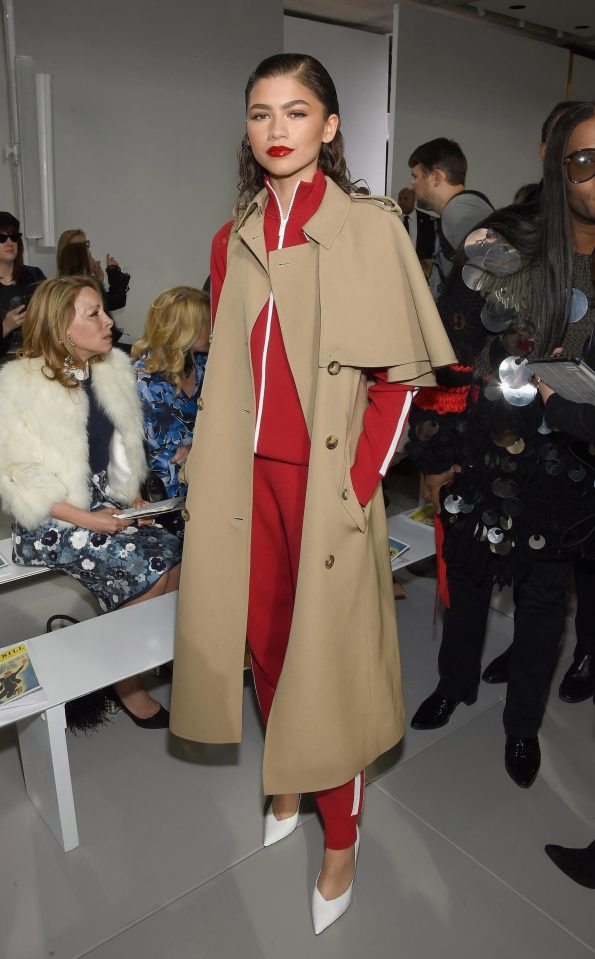 Actress Zendaya was also at the Michael Kors fashion show