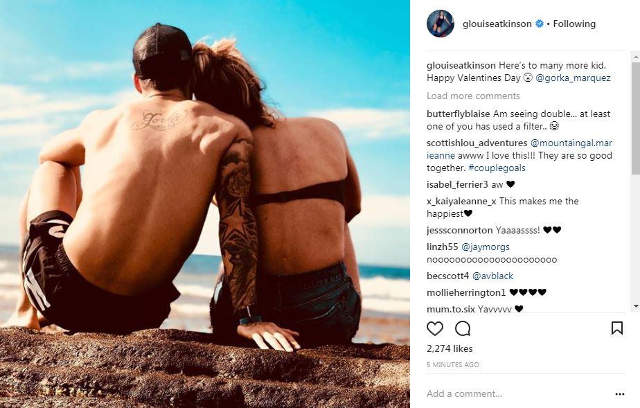  Gemma confirmed her relationship with an Instagram post