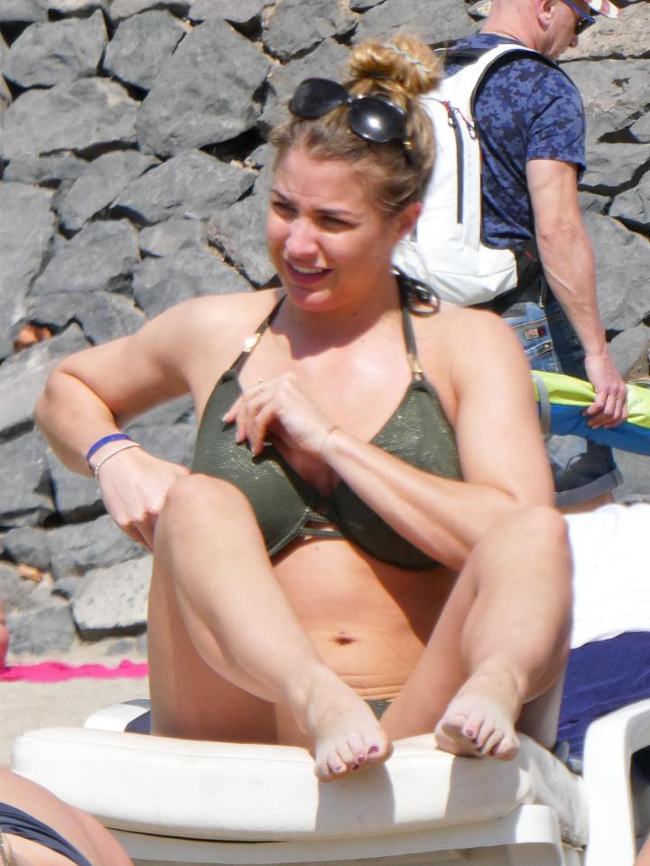  Gemma looked smokin' in a green bikini