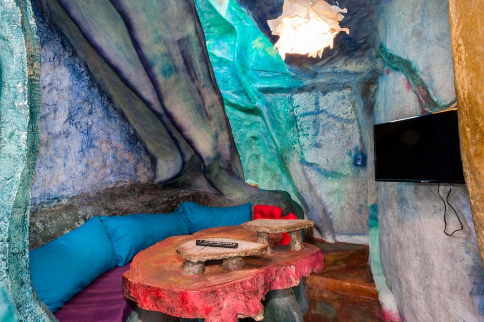 The living room is a luxurious place to chill out in 