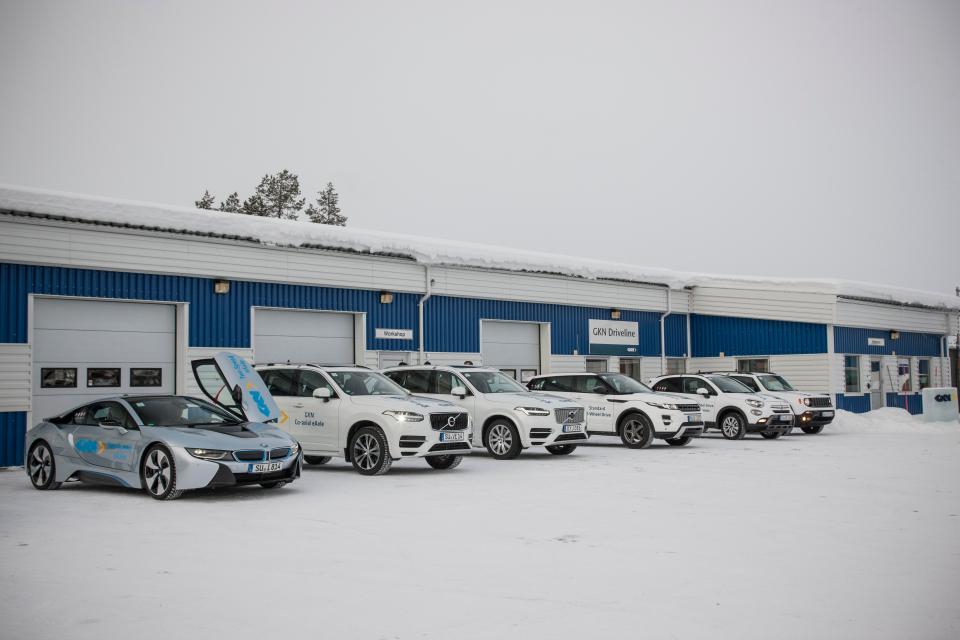  Some of the vehicles being tested at Arjeplog, the world’s best cold-weather testing facility
