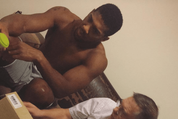  Team AJ released pics of Anthony Joshua being drug tested