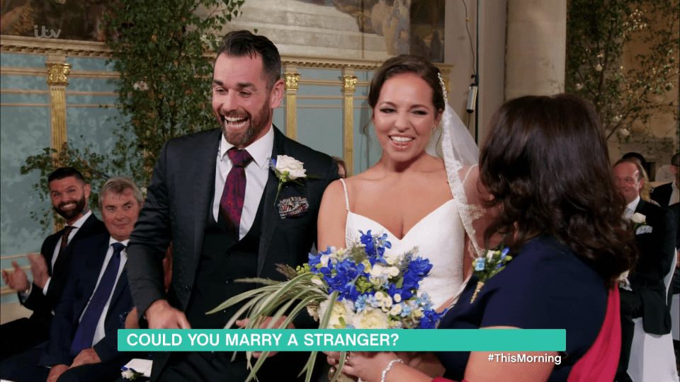 The pair had never met each other before meeting at the altar 