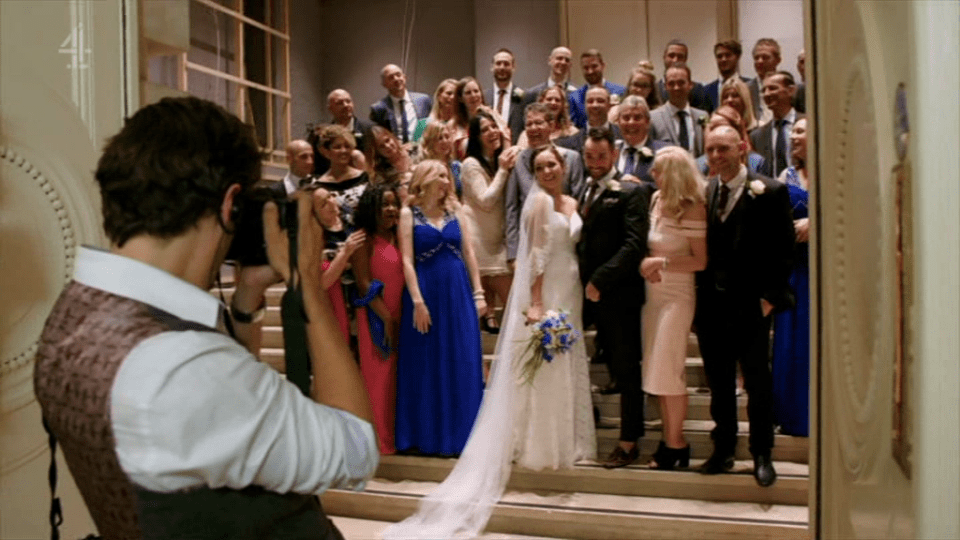  Friends and family joined them for their special day