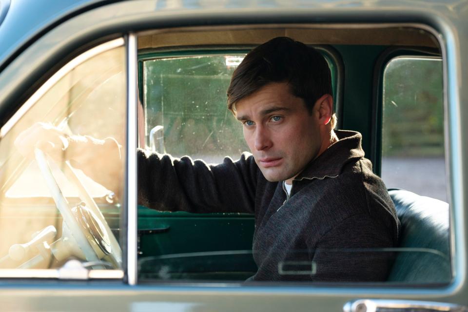 Following Arthur’s (Luke Treadaway, left) revelation, Mickey (inset) falls under suspicion