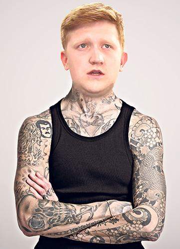 Character Chesney was also given the inked look