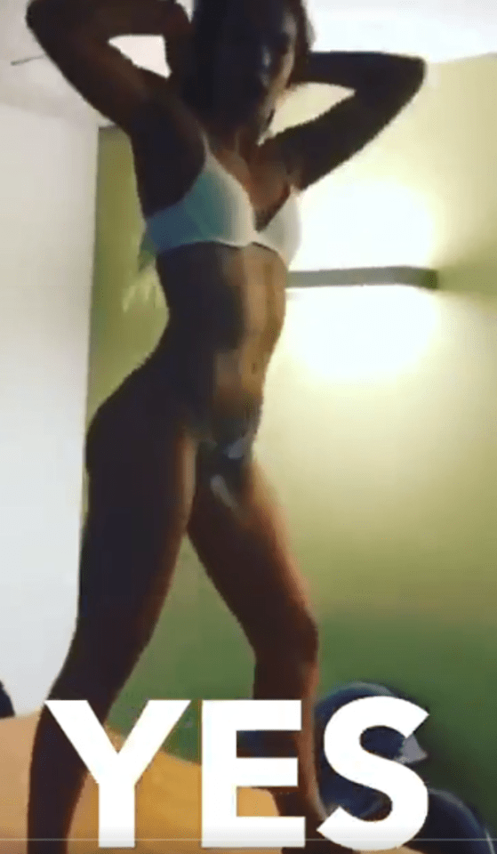 Louisa posted a video of the moment she stripped off in front of record producers on Monday
