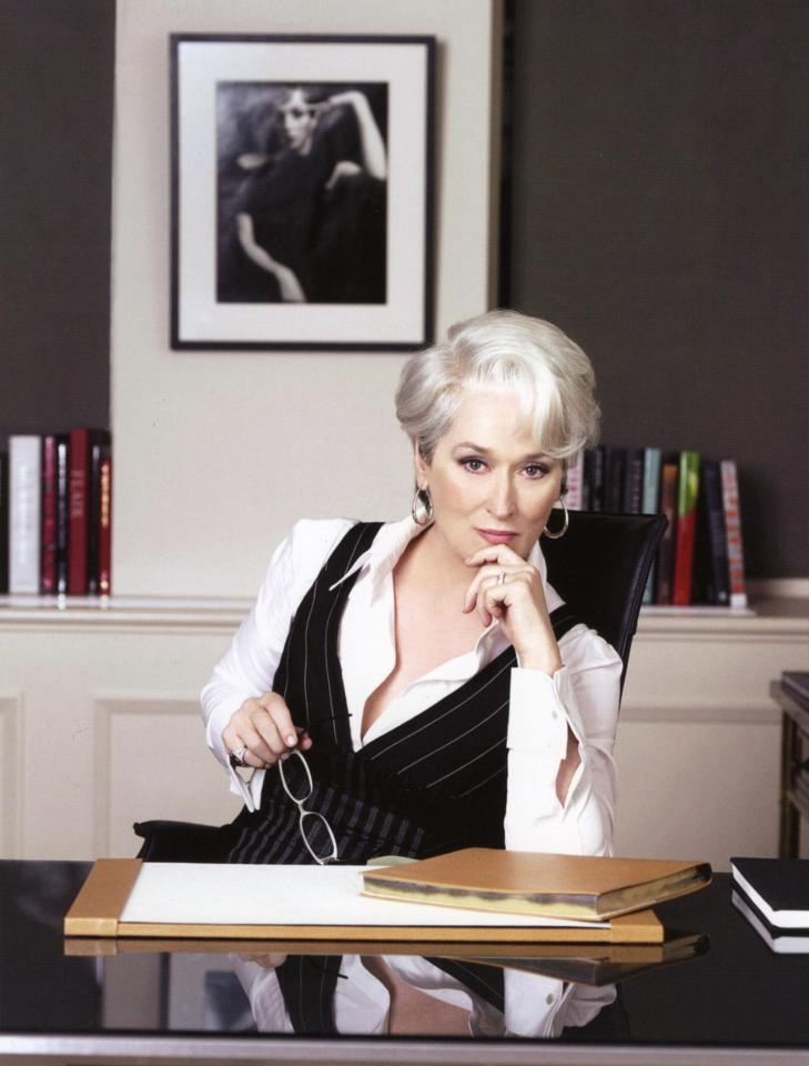 Miranda Priestley in The Devil Wears Prada is remembered as a bad boss