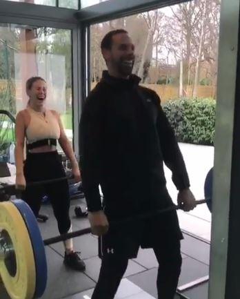 Kate often works out with her boyfriend Rio Ferdinand