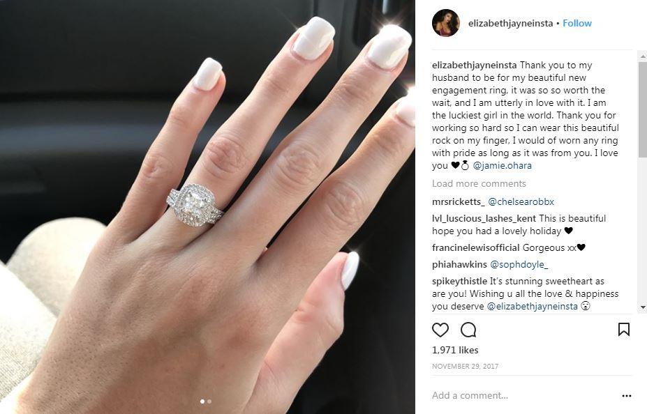  The pair got engaged in November