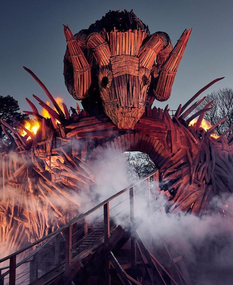 The first wooden roller coaster to be built in the UK for 21 years looks more like an art installation than a thrill-seekers paradise