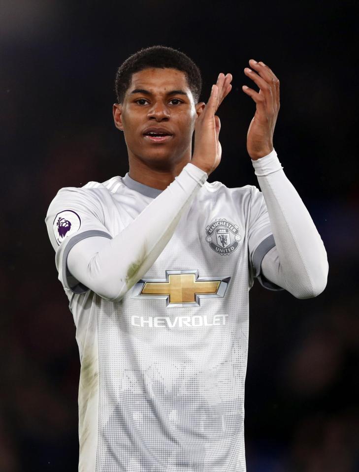 Marcus Rashford signed the Man United jersey worn by Gary Oldman