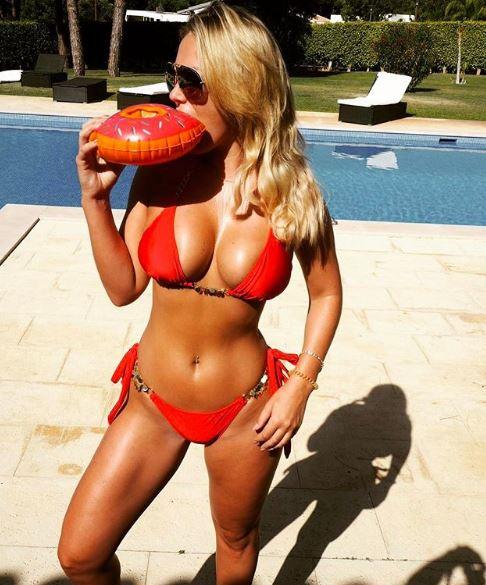 Kate Wright works out most days 