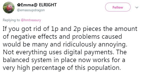 Some Brits are unhappy about the idea of scrapping 1ps and 2ps