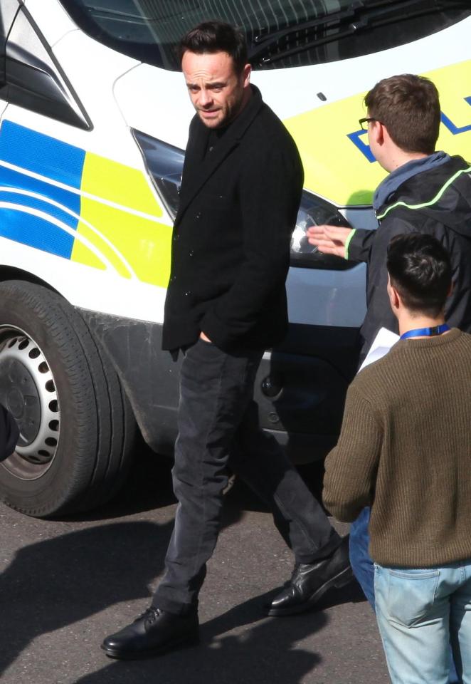  Ant McPartlin heads home after his visit to the police station