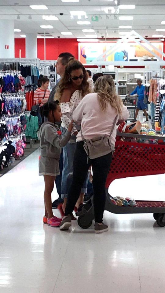  Beyonce was seen shopping in Target with her daughter Blue Ivy