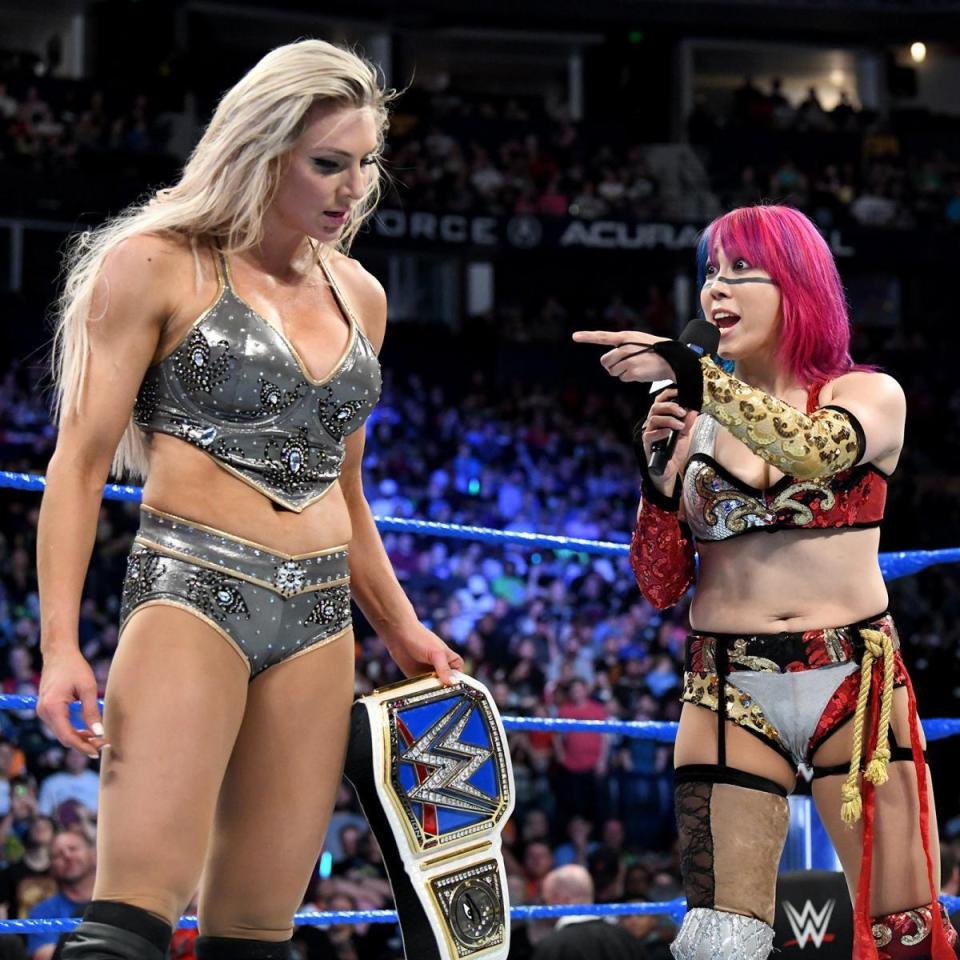  Charlotte Flair and Asuka have words for each other