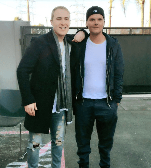  Mike Posner (left) famously sang about Avicii in his song I Took A Pill In Ibiza