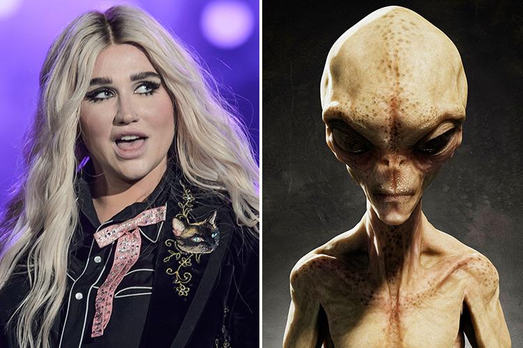  Kesha was sober when she saw a space ship turn into an alien
