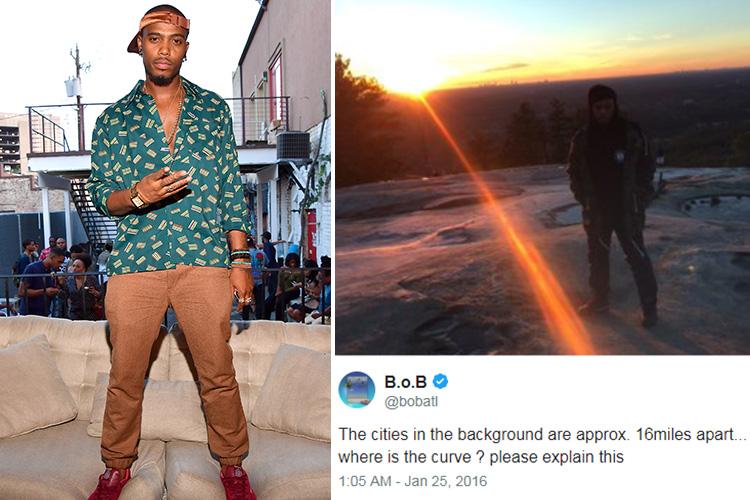  B.o.B is hell bent on proving the earth is flat