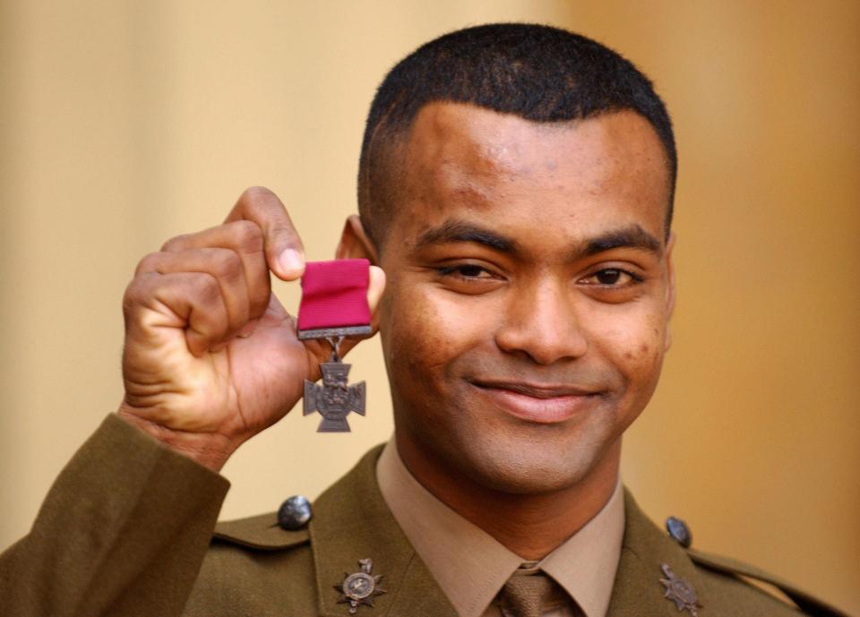 Johnson — when just 24 — was awarded the Victoria Cross for two acts of heroism at Al-Amarah, Iraq, in 2004 when he saved around 30 comrades
