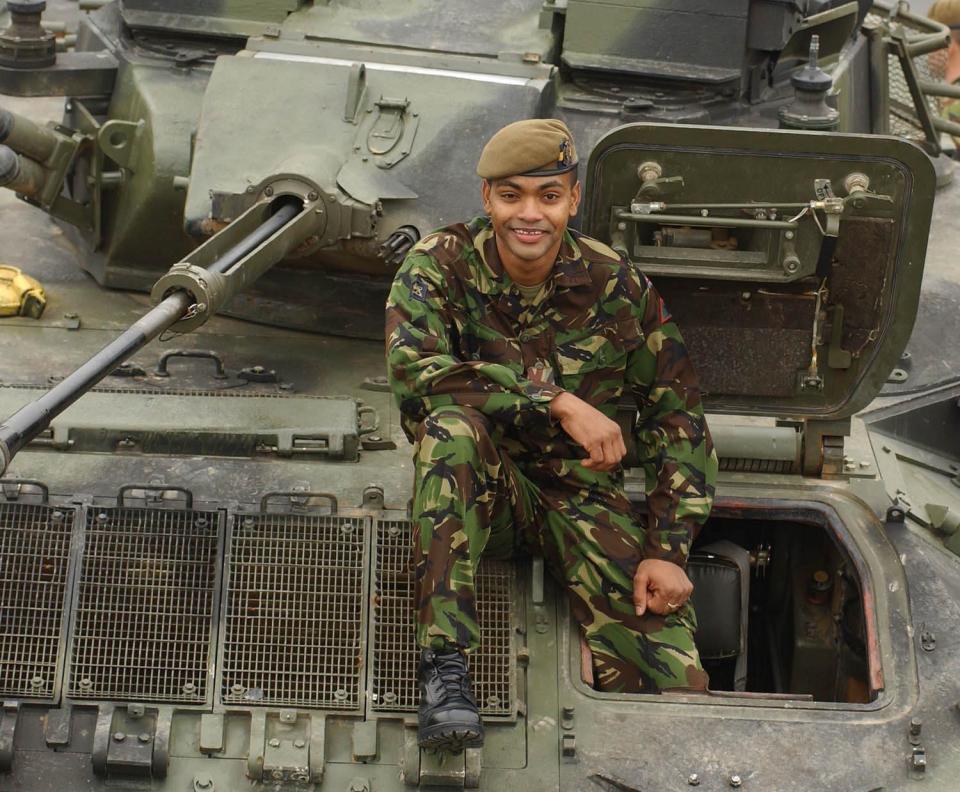 Johnson was rejected by the Army three times after he told them of his gang history — but finally got in on the fourth attempt