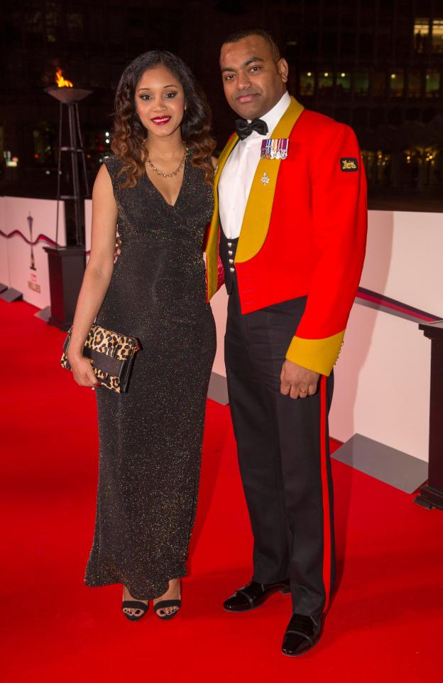 Proud... Johnson Beharry with his wife Malissa