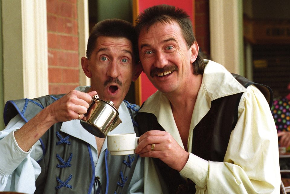 From then to now... Barry and Paul in the 90s